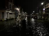 Flooded streets of Old Portsmouth last night as captured by Marcin Jedrysiak.