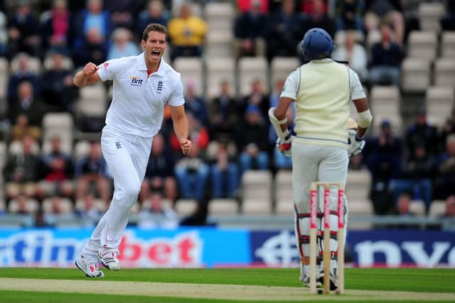 Former Hampshire and England bowler Chris Tremlett will be part of an England XI at Broadhalfpenny Down on Friday. Photo by Stu Forster/Getty Images