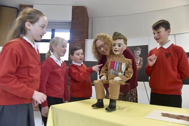 Pictured is: Highbury Primary School pupils with cllr. Suzy Horton, deputy leader of Portsmouth City Council.Picture: Sarah Standing (180324-9196)