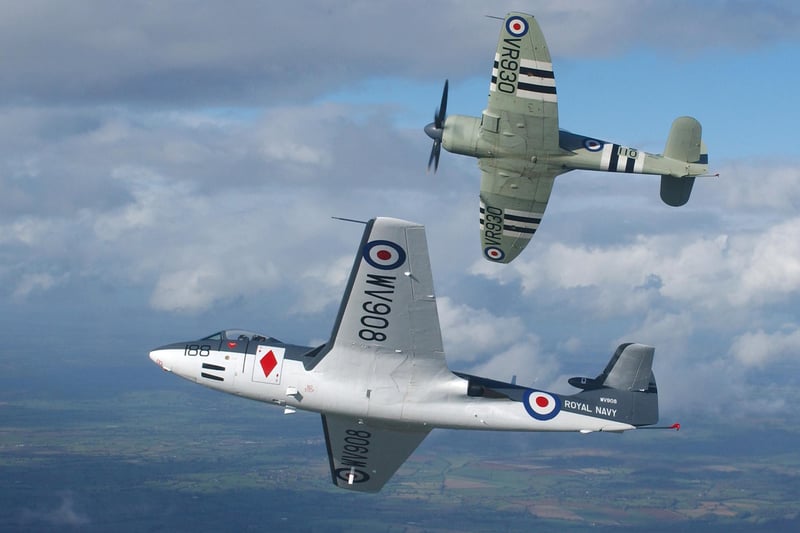 RNHF Seahawk, which was flown at Meet Your Navy, alongside the Sea Fury in 2010.