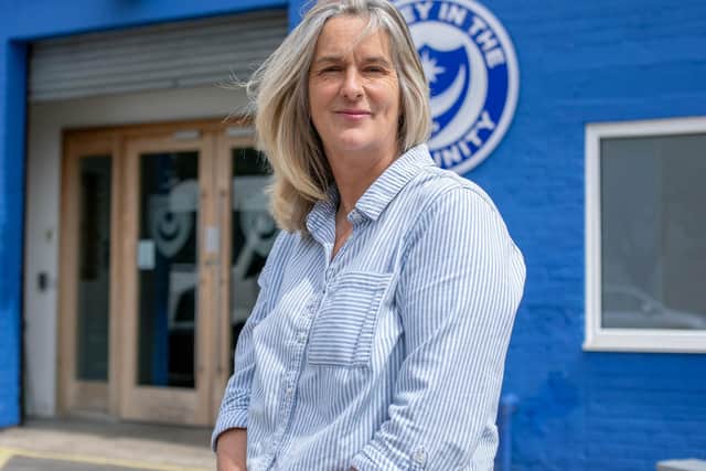 Pictured: Clare Martin at Portsmouth In The Community, Portsmouth on 30th May 2022. Picture: Habibur Rahman