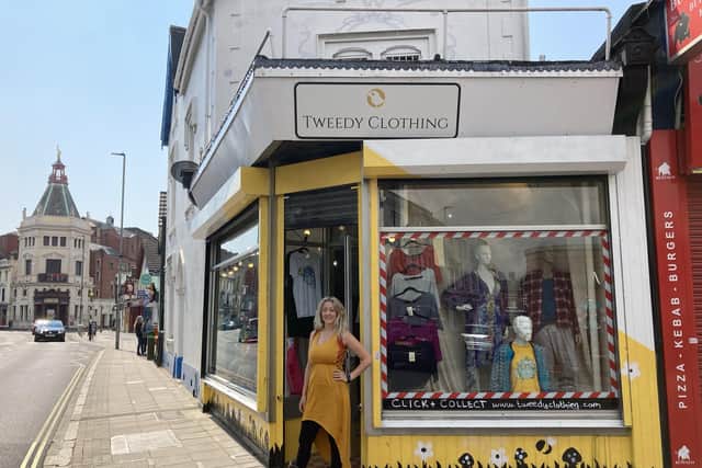 Cacey Barks, joint owner of Tweedy Clothing on Albert Road