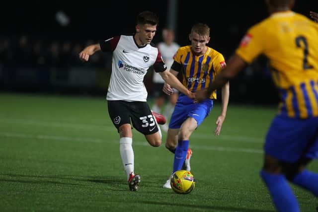 Pompey needed a penalty shootout victory over Basingstoke Town to progress into the third round of the Hampshire Cup
Picture Stuart Martin (220421-7042)