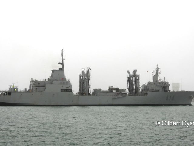 ESPS Patino arriving into Portsmouth on February 20.