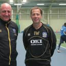 Paul Hart, left, with former Pompey coach Ian Woan