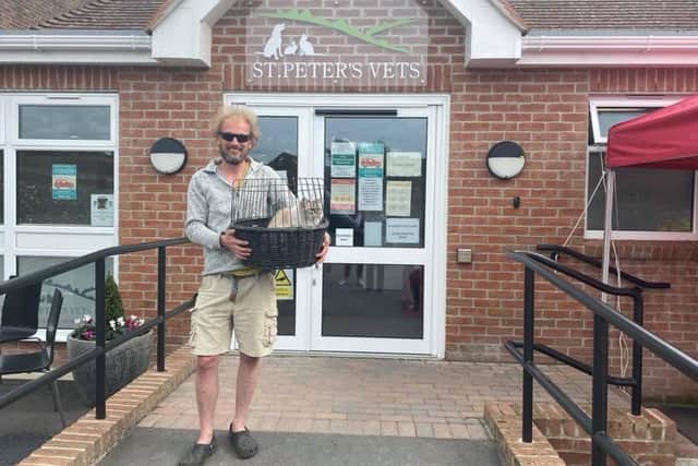 Missing cat Shakira was reunited with her owner Tom Jones thanks to her microchip after turning up 50 miles frmo home