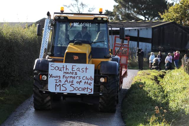 South East Hants Young Farmers Club annual tractor rally for MS Society charity. Photograph by Sam Stephenson