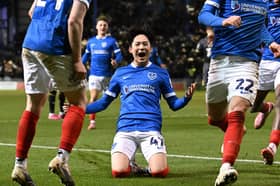 Minhyeok Yang’s Pompey loan was cut short by Spurs after 16 games and three goals. Picture: Graham Hunt/ProSportsImages