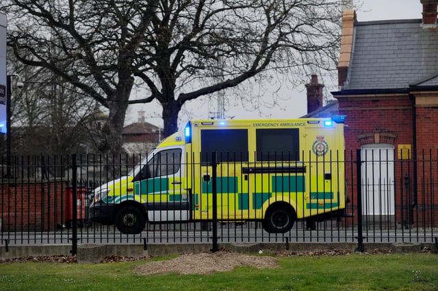 The motorcyclist was taken to hospital in Southampton