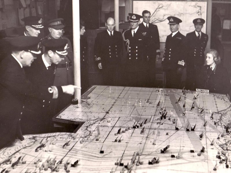 The information which was gathered by the personnel working underground at Fort Southwick was fed to the D-Day plotting room