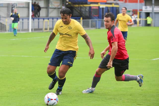 Curtis De Costa suffered blisters in Moneyfields' pre-season friendly loss at Salisbury