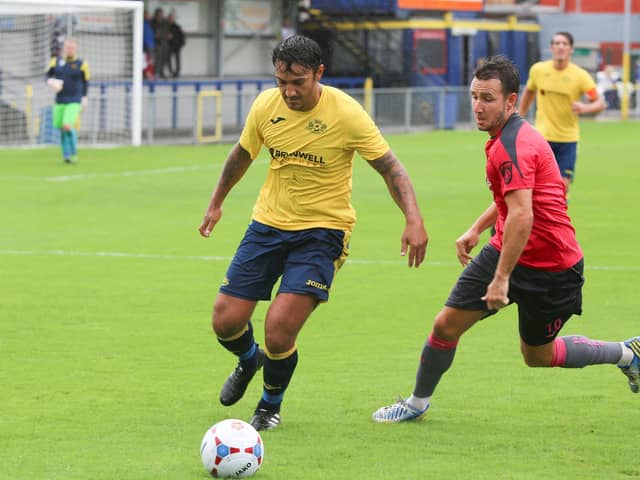 Curtis De Costa suffered blisters in Moneyfields' pre-season friendly loss at Salisbury