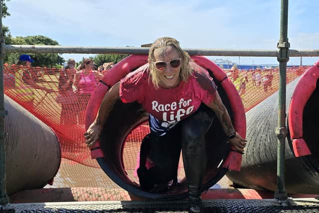 There are lots of obstacles on the Pretty Muddy course but people can choose to skip them at any time.