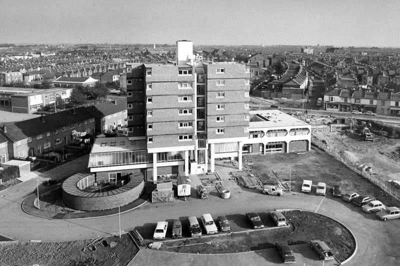 An aerial view of Somers Town Health Centre on October 27, 1973. The News PP4160
