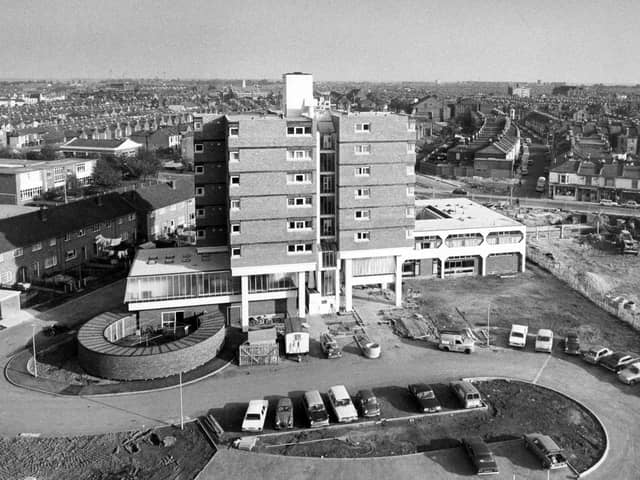 An aerial view of Somers Town Health Centre on October 27, 1973. The News PP4160