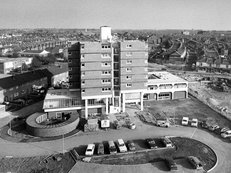 An aerial view of Somers Town Health Centre on October 27, 1973. The News PP4160