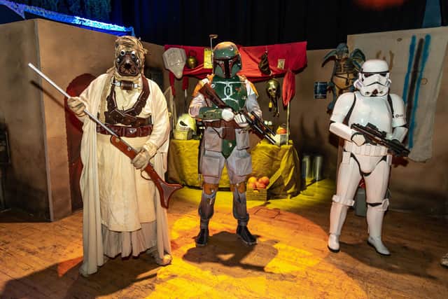 Classic characters in the Star Wars Experience. Picture: Mike Cooter (070522)