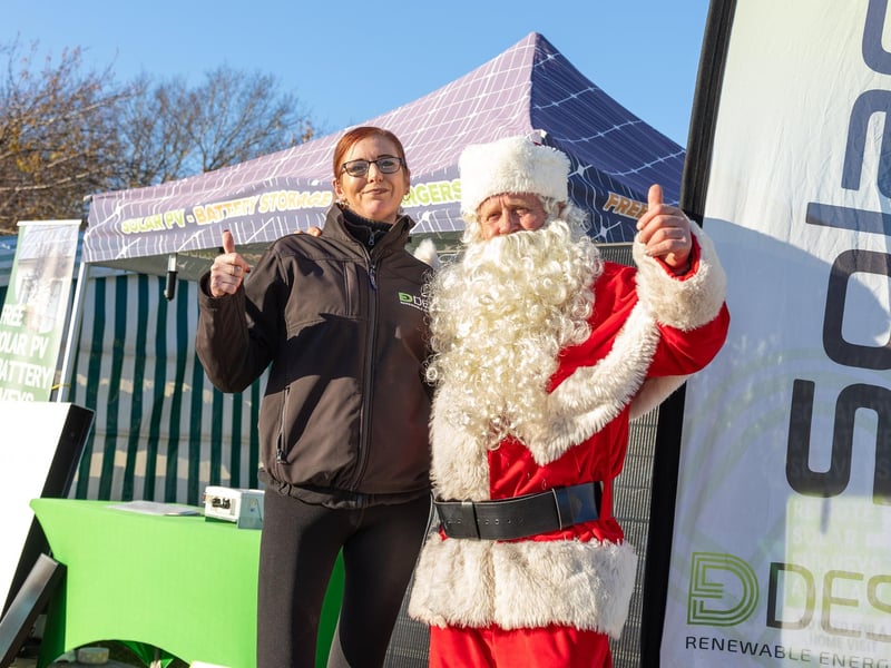 Pictured - Santa was on hand to support the local business in attendance