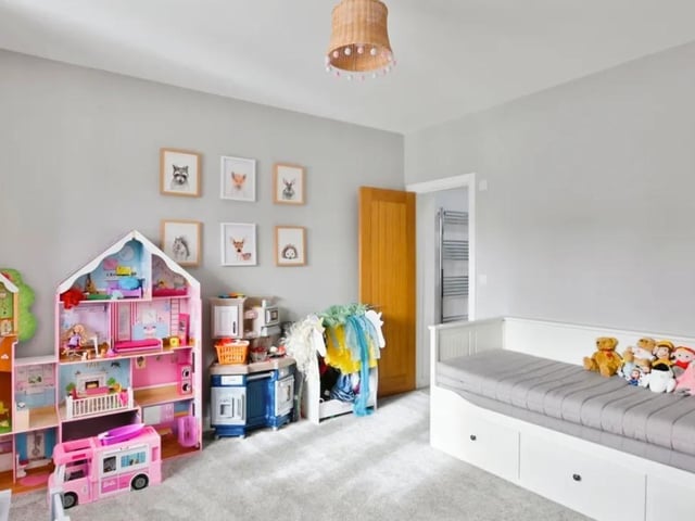The listing says: "There is an abundance of space and offers versatile living accommodation. Downstairs you enter the porch to a spacious entrance hall that leads to the, cloakroom, lounge and extra reception room that is currently being used a study area."