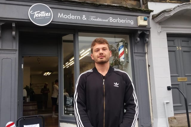 Chavez Pattinson was one of the first customers at Trotters Barber shop. He said: I booked in a couple of weeks ago for a back and sides. My brother, Cyrus, did it occasionally during lockdown but I wanted it done properly.