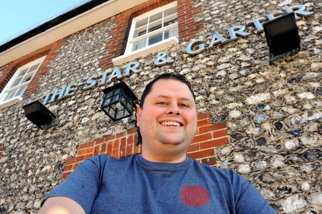 Giles Babb, owner of the Start and Garter, East Dean, as well as the The Blue Bell, in Emsworth, and The Greenwich in Southsea.