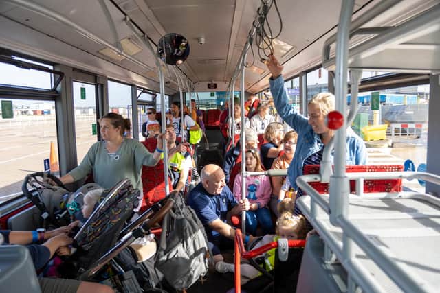 Hundreds of people visited the port during the community day. Photos by Alex Shute
