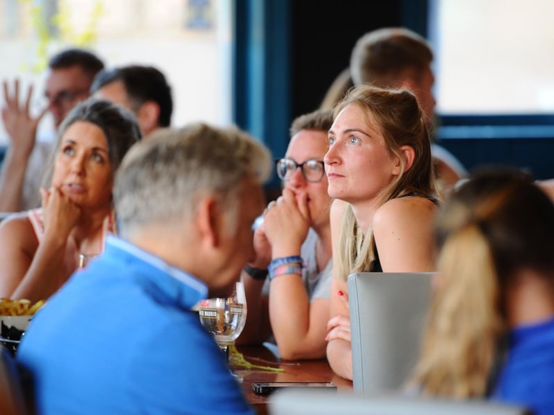 Fans at the The Shepherd's Crook Pub and Kitchen in Milton watching the game