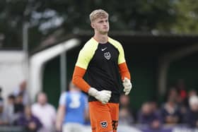 Pompey keeper Toby Steward is set for a loan switch to Gosport along with Harvey Laidlaw. Picture: Jason Brown/ProSportsImages