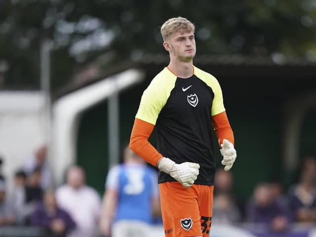 Pompey keeper Toby Steward is set for a loan switch to Gosport along with Harvey Laidlaw. Picture: Jason Brown/ProSportsImages