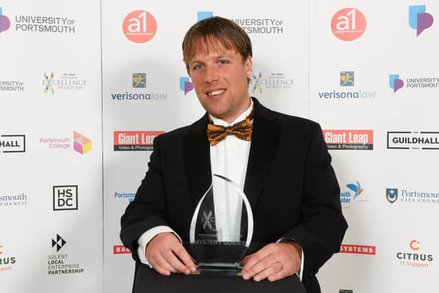 Jack Wells of Mystery Guides, winners of Start-up Business of the Year in the 2021 News Business Excellence Awards