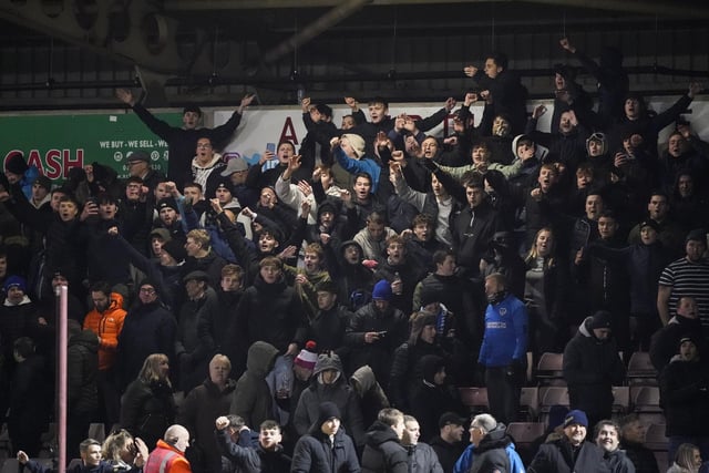 The fans were on hand to see John Mousinho's side return to the top of the table thanks to a comfortable win at Sixfields