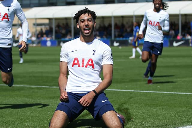 Pompey are keen on Spurs striker Kion Etete. (Photo by Steve Bardens/Getty Images)