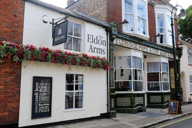 The Eldon Arms, on Eldon Street, was rated 4.5 out of five with 288 reviews on Google.