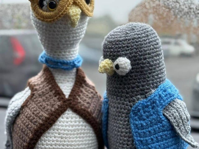 Les and Mandy, Portsmouth cousins of the SWR mascots. Made by the wonderful Annette in Havant