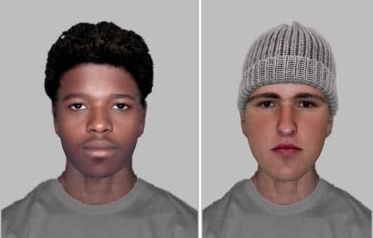 An e-fit of the suspects involved in the e-scooter theft. Photo: Hampshire Constabulary
