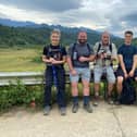 The team from Vistry Southern who took part in the Vietnam trek in aid of the Armed Forces charity SSAFA, Zoe Dennis, Dave Postle, Steve Collis, and Will Mullins.