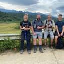 The team from Vistry Southern who took part in the Vietnam trek in aid of the Armed Forces charity SSAFA, Zoe Dennis, Dave Postle, Steve Collis, and Will Mullins.