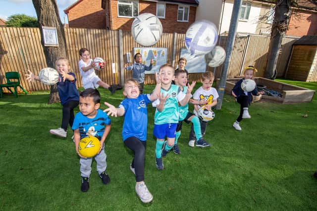 Reception class, year 1 and year 2 pupils at Manor Infant and Junior School, Portsmouth Picture: Habibur Rahman