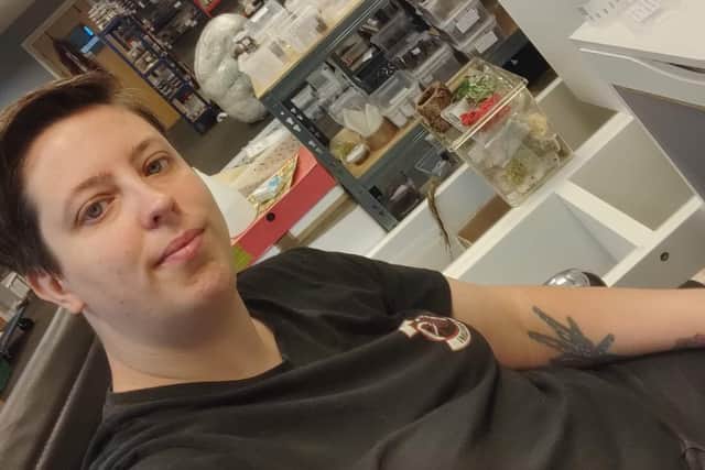 Portsmouth Tarantulas are looking for a new office space.
Pictured: Danielle Hardham