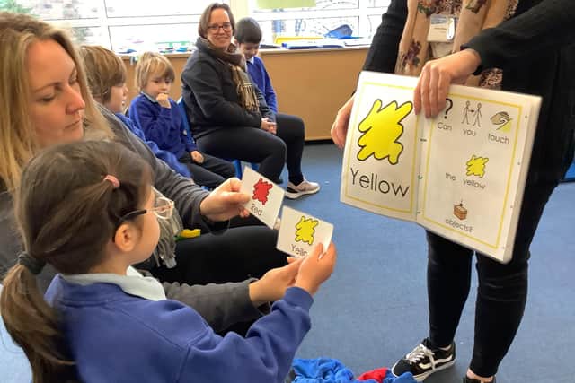 Pupils in class at Cliffdale Primary Academy.