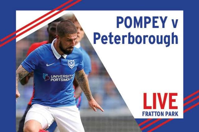 Pompey entertain Peterborough in a pre-season friendly at Fratton Park