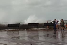 Spray on Southsea seafront yesterday 
Picture: Jo Hughes