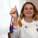 Eilidh McIntyre with her gold medal from the Tokyo Olympics
Picture: Sam Stephenson