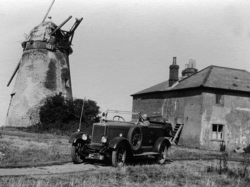 Dilapidated Chalton windmill, near Clanfield, before it was restored to the private house it is today. Picture: costen.co.uk