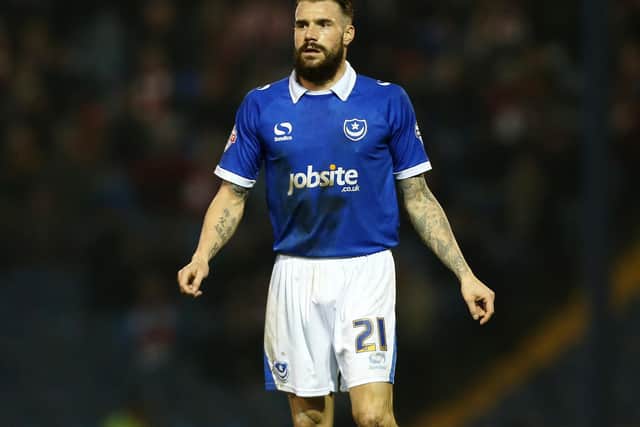 James Dunne was a combative performer in Pompey's midfield during the 2014-15 campaign, earning him runner-up in The News/Sport Mail's Player of the Season vote. Picture: Joe Pepler