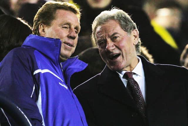 Harry Redknapp and Milan Mandaric at White Hart Lane in December 2005 for the start of the manager's second Pompey spell. Picture: Clive Rose/Getty Images
