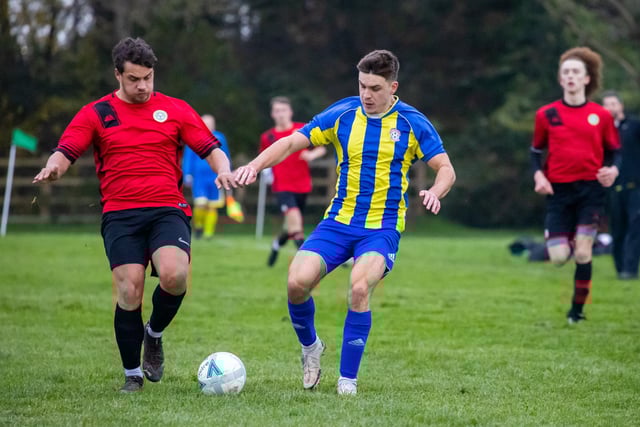 AC FC (blue/yellow) v Chichester United. Picture by Alex Shute