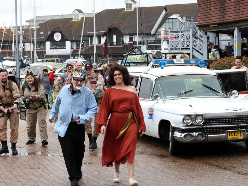 Pictured is Martin Comber and Samantha Hornby recreating the roles of Dana and Louis
Picture: Sam Stephenson.