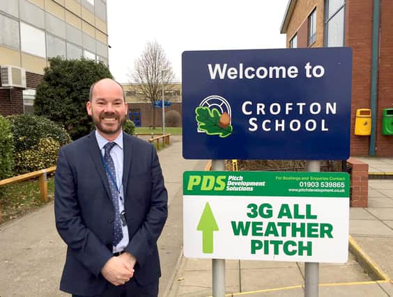 Crofton School headteacher, Simon Harrison, welcomes the new money but says it is only catching up on years of under-funding.

Picture: Loughlan Campbell