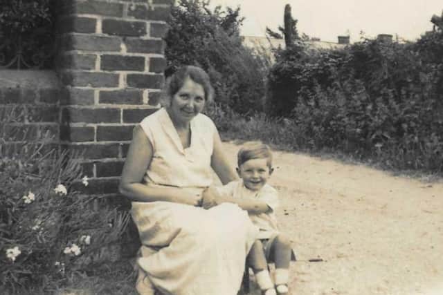 Bob Acheson with his Aunty Rose